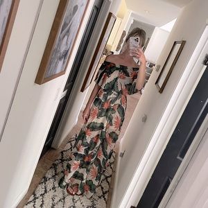 SHOW ME YOUR MUMU Birds of Paradise Print Maxi Dress - M - Can Be Worn 4 Ways